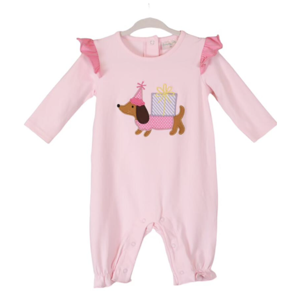 JJ Party Dog Girl Romper