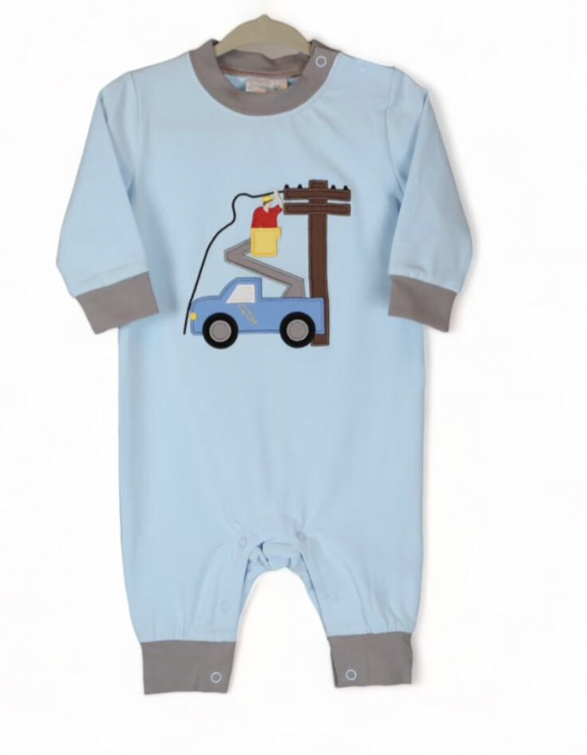 JJ Lineman Boy Romper