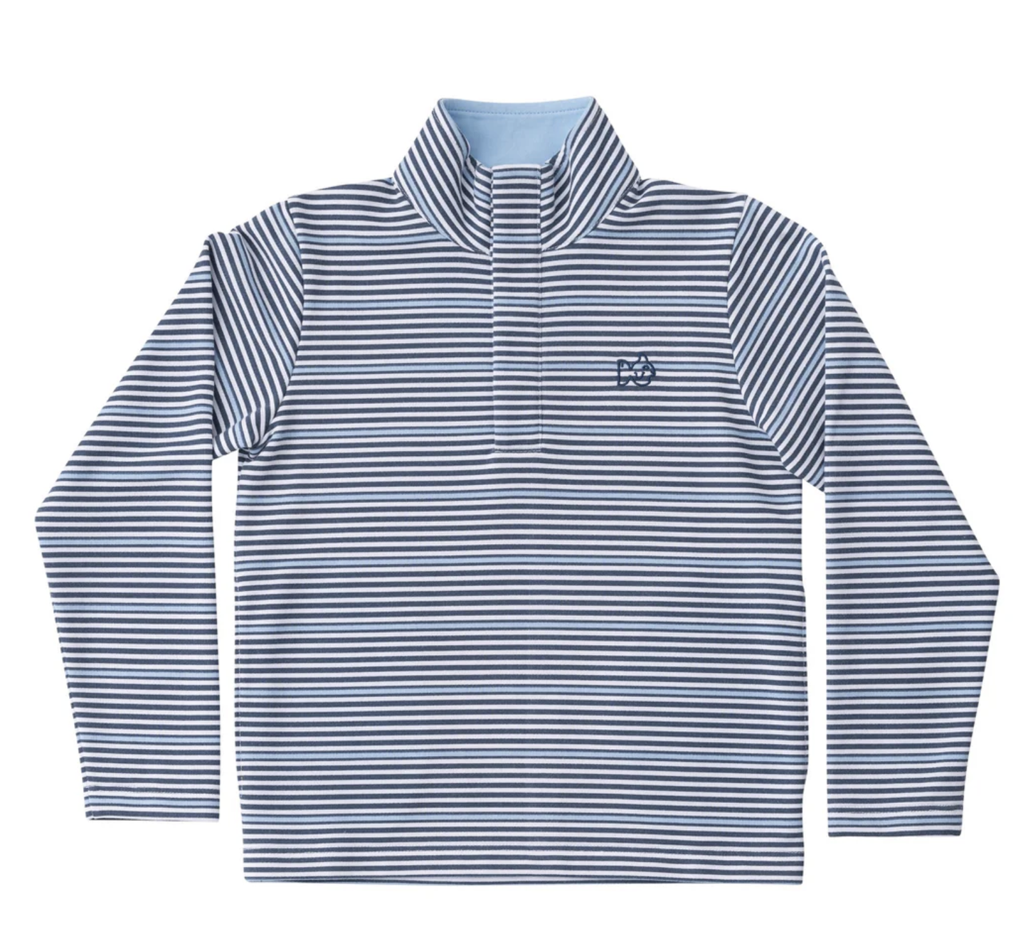 Big Dipper Fishing Club Stripe Sporty Snap Pullover