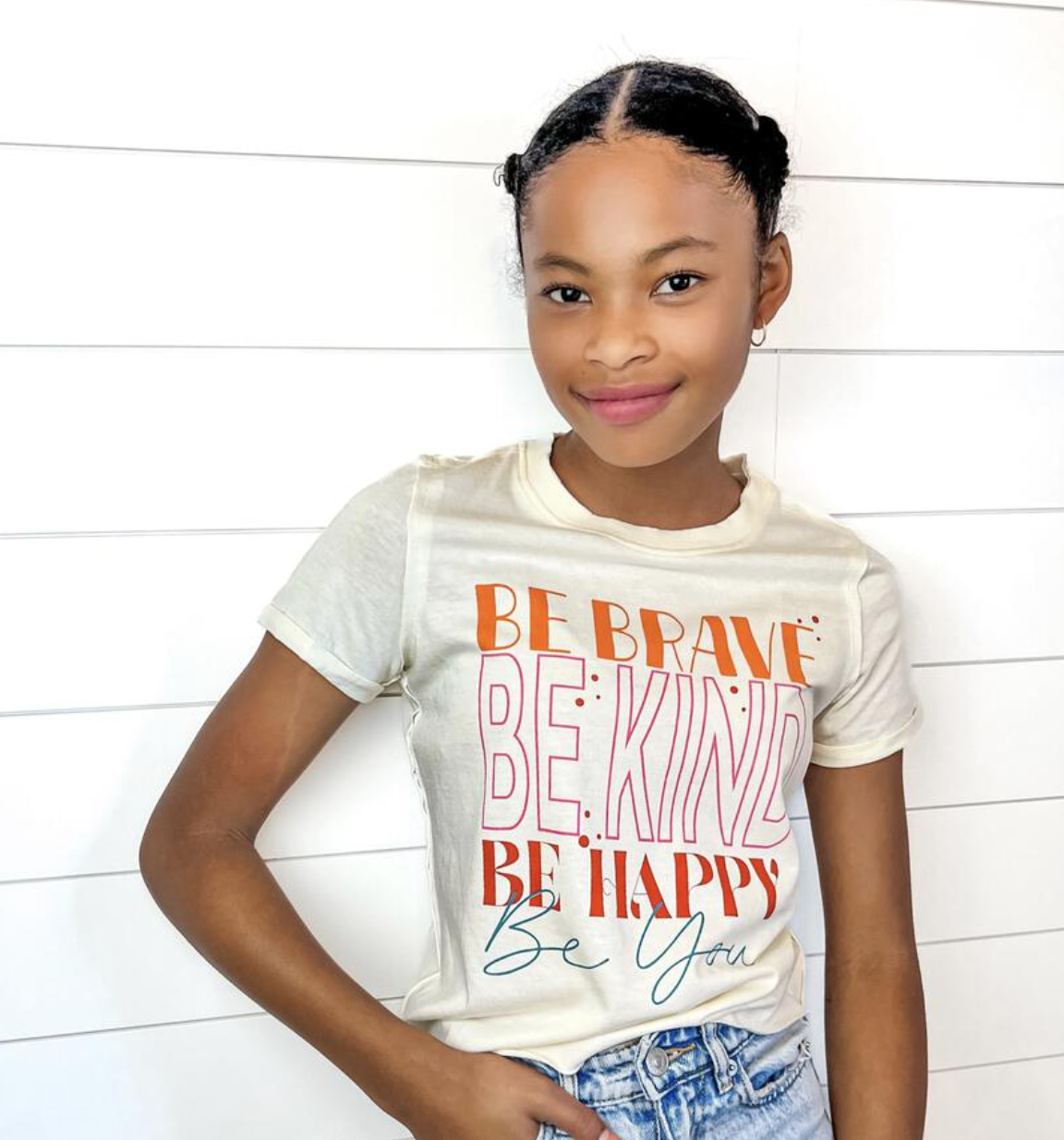 Be Brave Be Happy Be You Graphic Tee