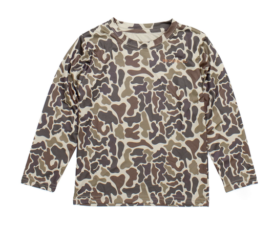 PT Boys Sportsman Performance LS Vintage Camo