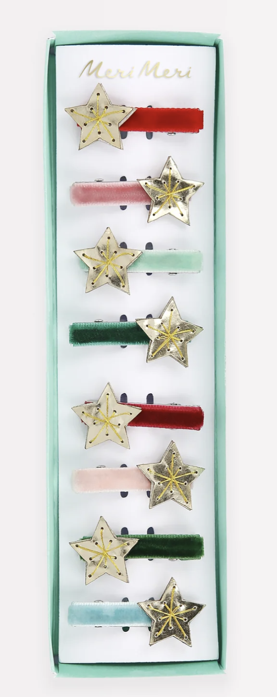Gold Star Hair Clips