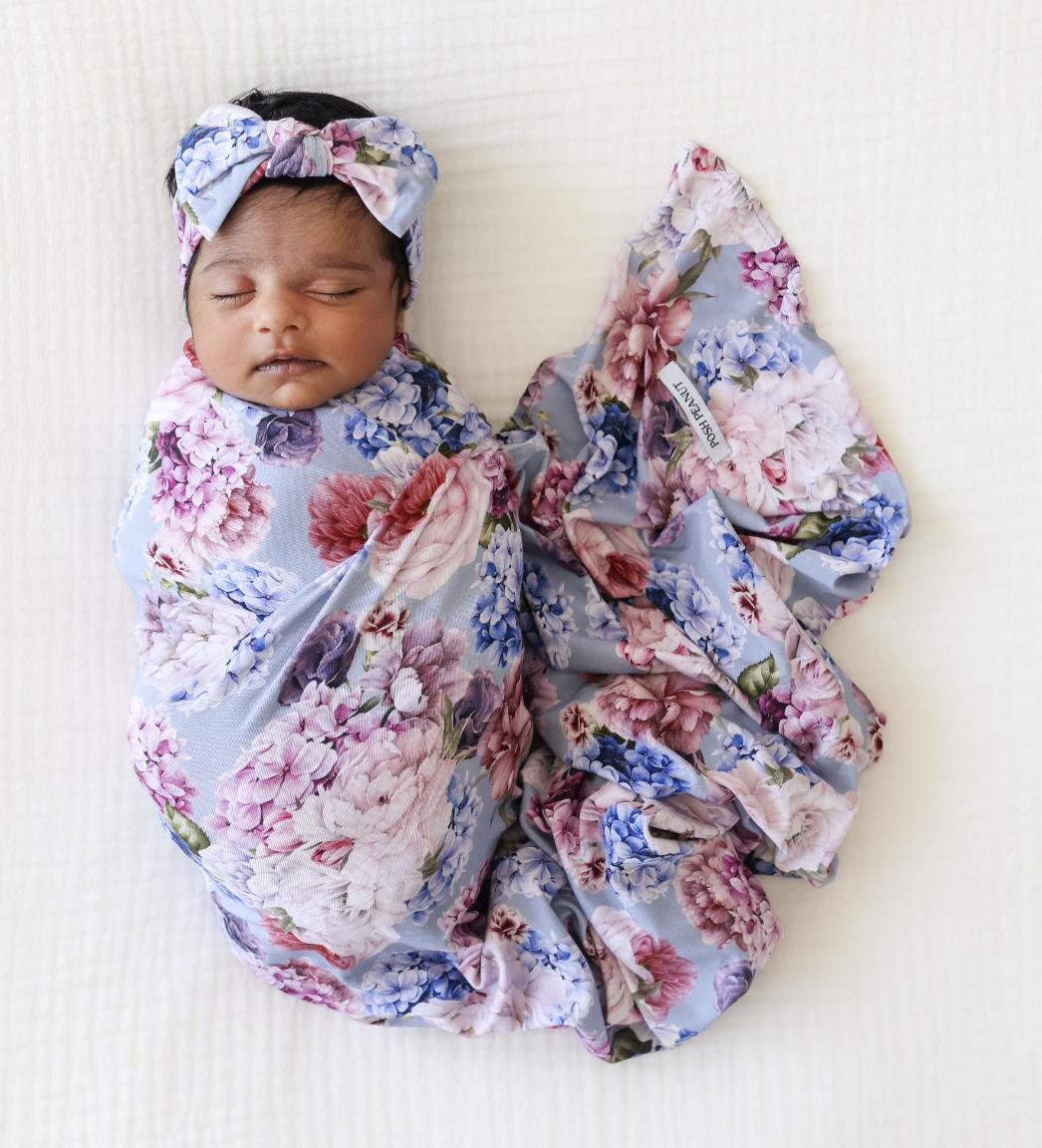 Posh Peanut Annie Swaddle & Headwrap Set