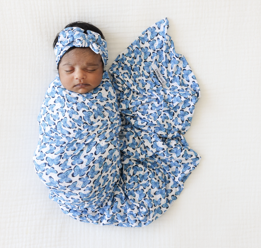 Posh Peanut Nayeli Swaddle & Headwrap Set