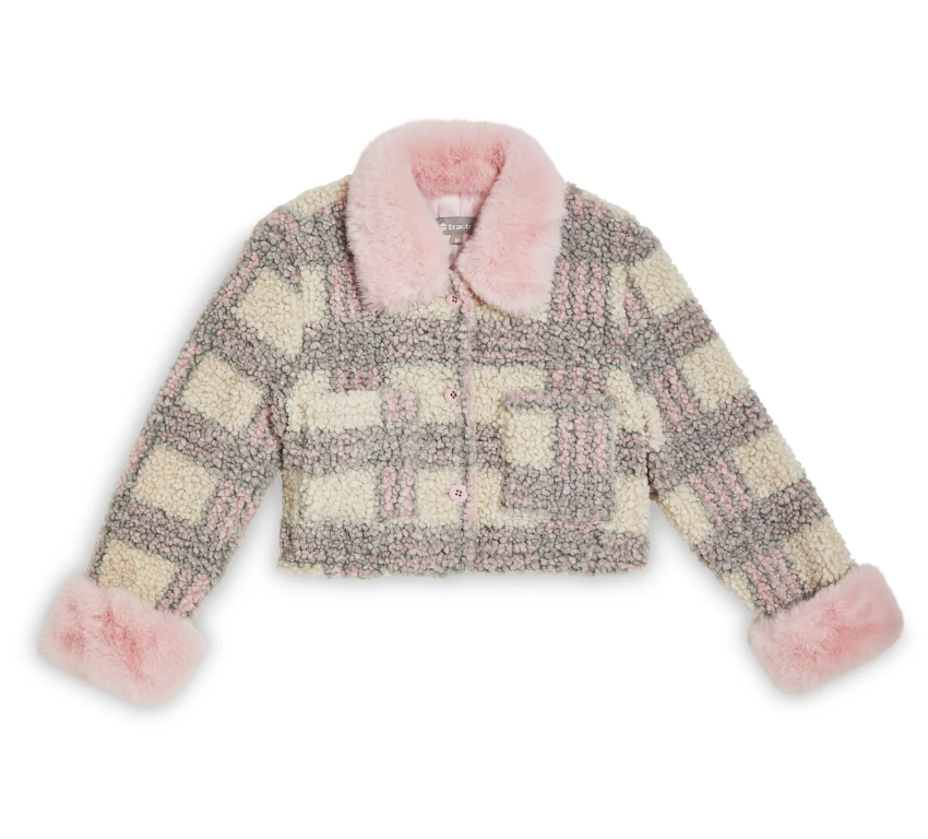 Faux Fur Collar Sherpa Trucker Jacket