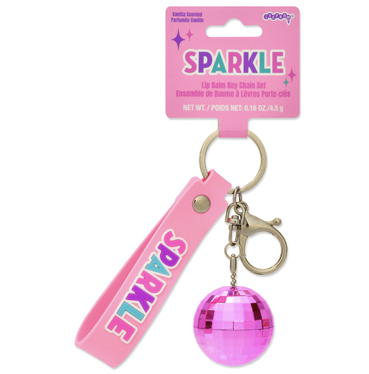 Sparkle Lip Balm Key Chain Set