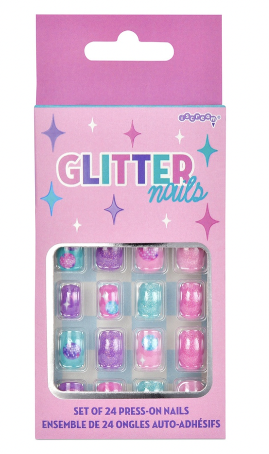 Glitter Press On Nail Set