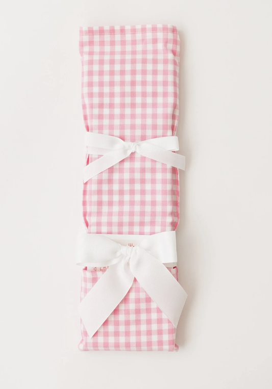Gingham Pink Knife Set