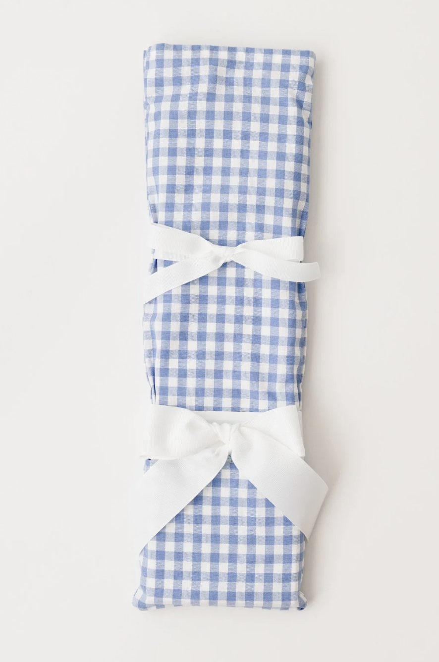 Gingham Blue Knife Set