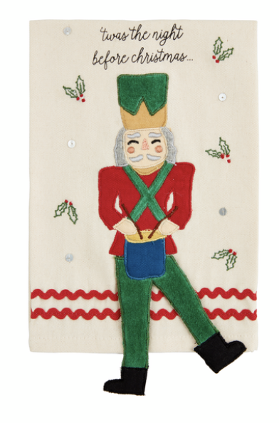 Merry Nutcracker Dangle Towel