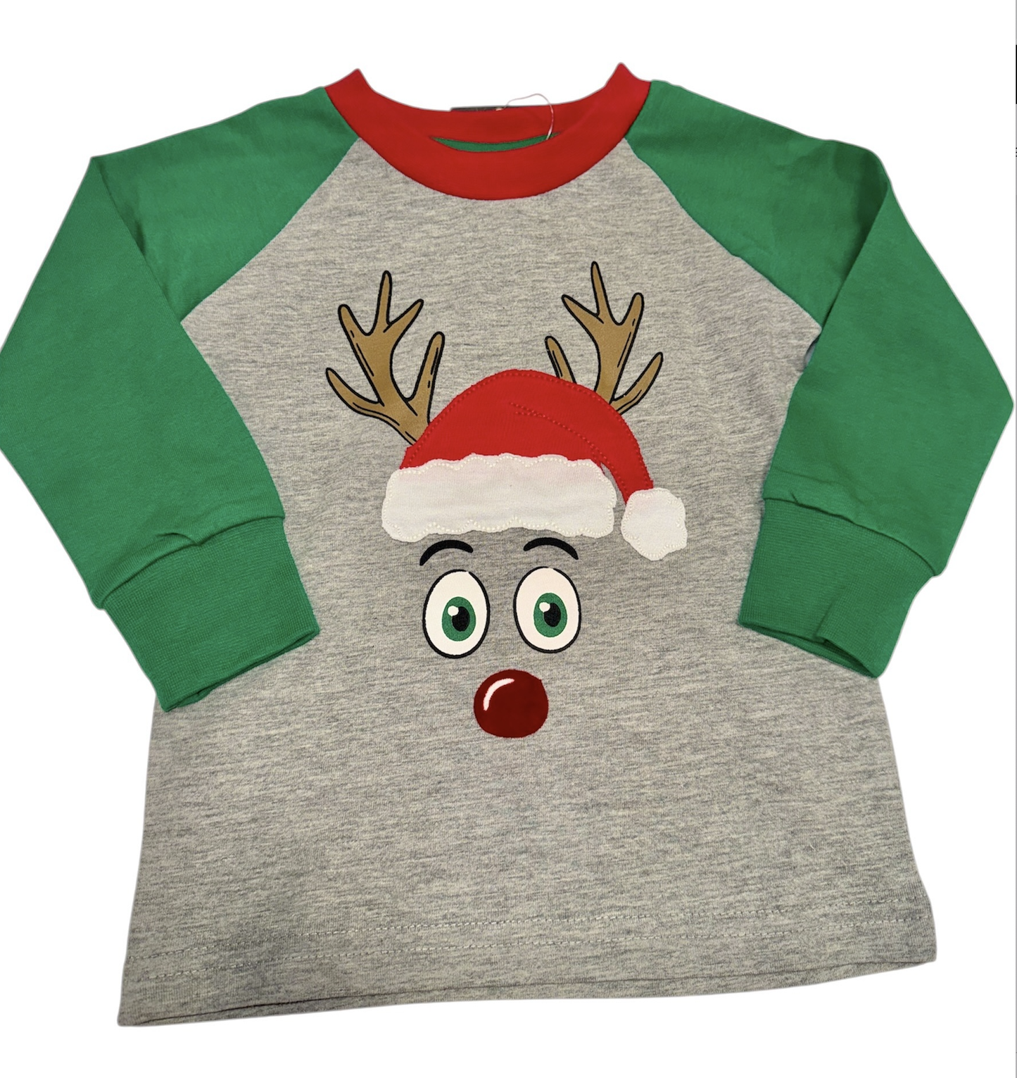 Boys Raglan Reindeer Top