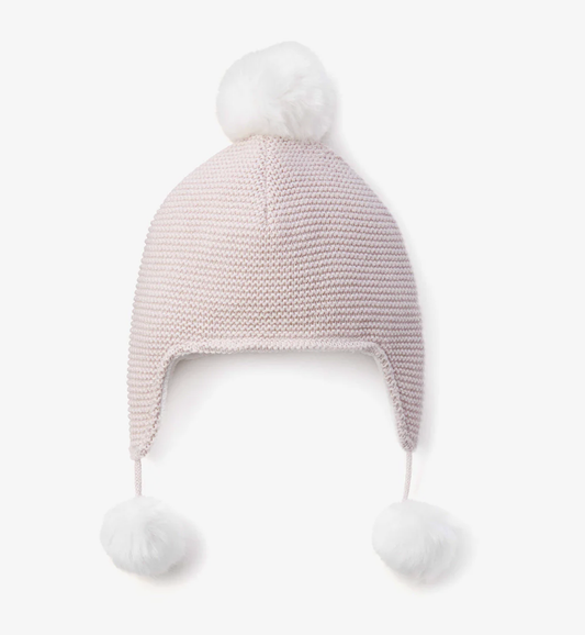 Aviator Hat Pom Pink