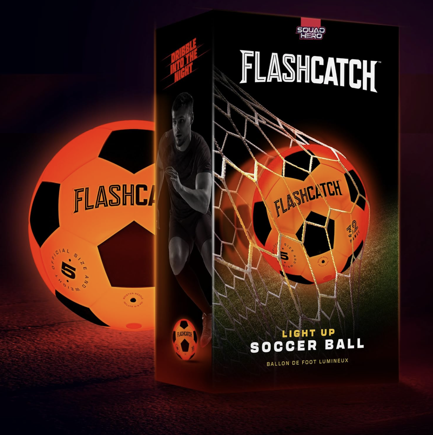 Flash Catch- Light Up Soccer Ball