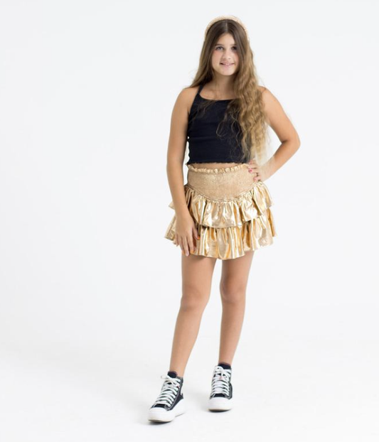 Brookie Bronze Tween Skort