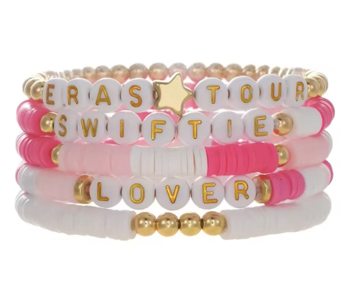 Pink T Swift Bracelet Set