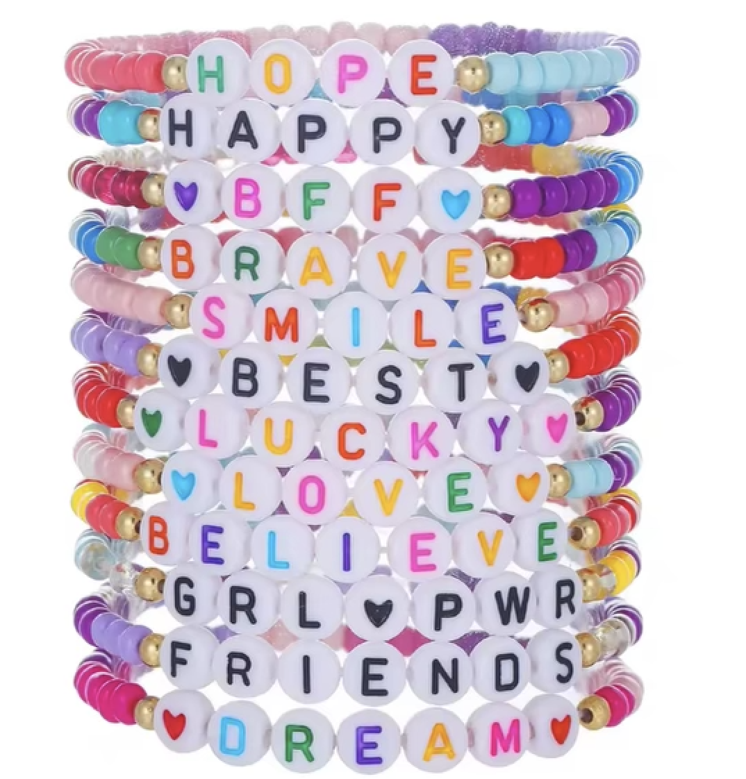 Happy Set of 12 Bracelet Set