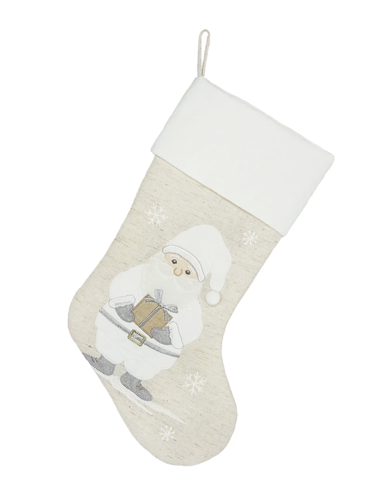 Merry Nordic Santa Stocking