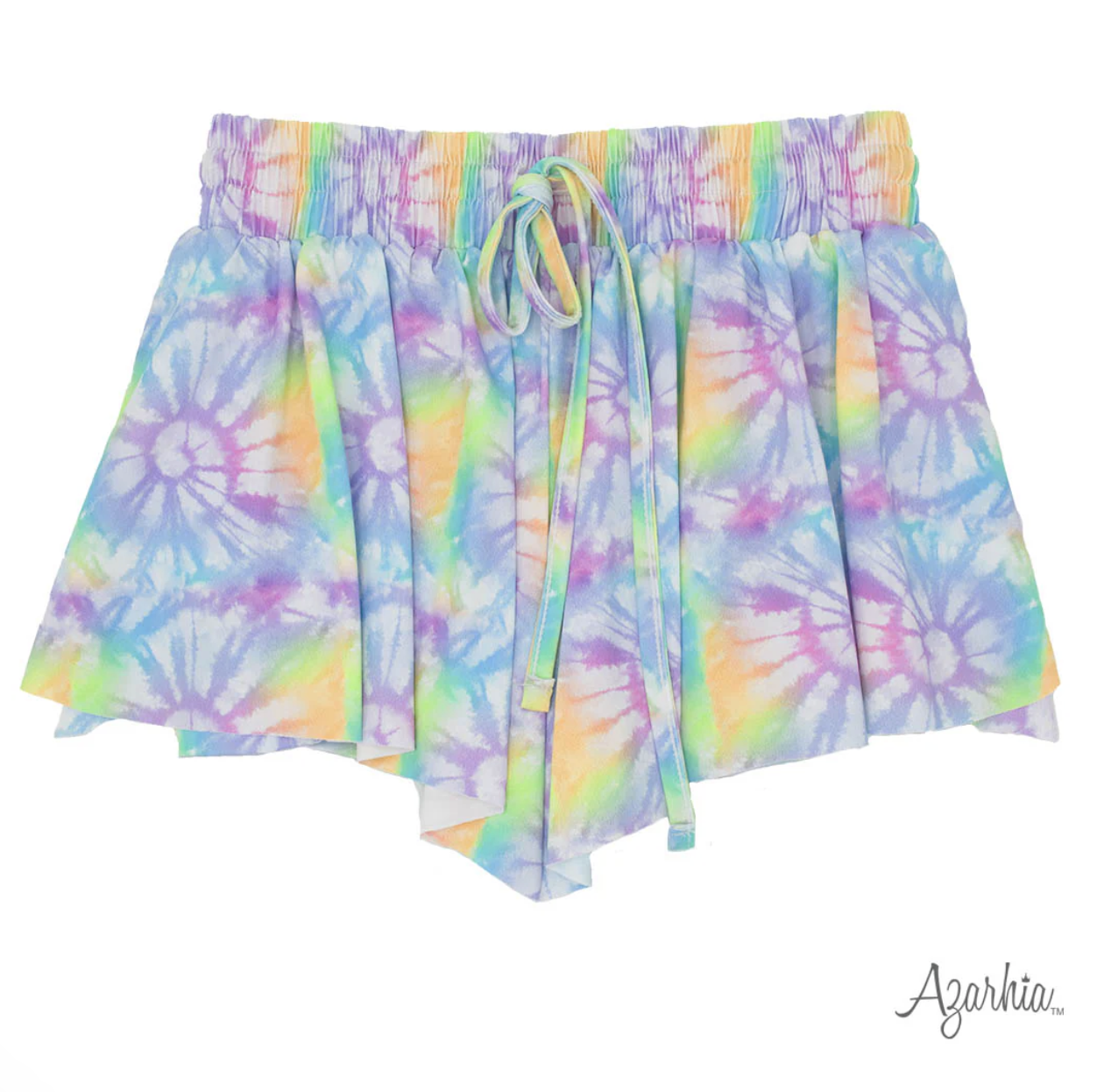 Lavender Burst Butterfly Flowy Short