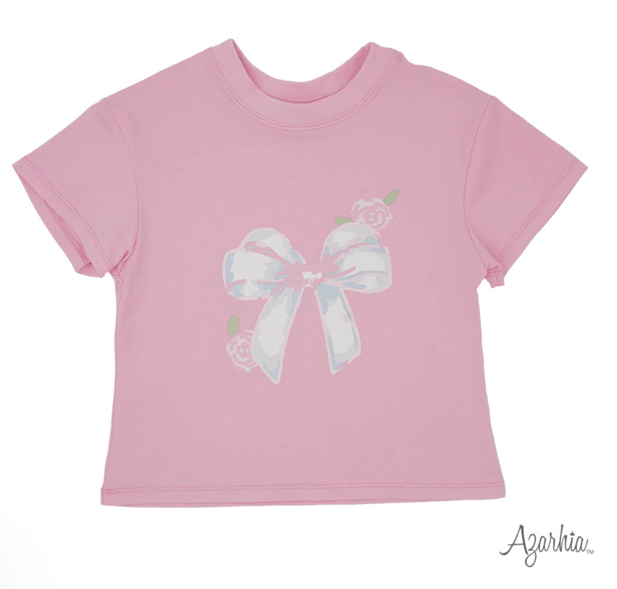 Big Bows Light Pink Boxy Tee