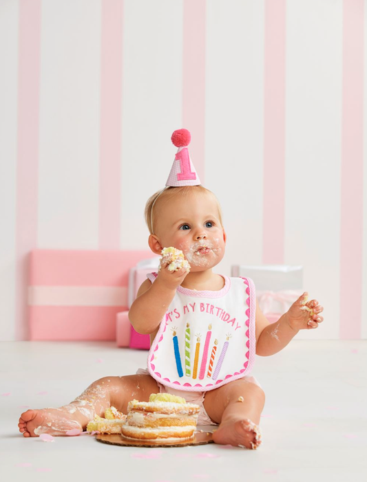 Cake Smashing Hat & Bib Set