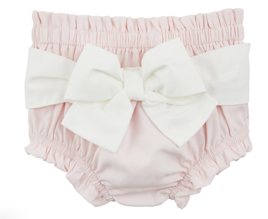 Pink Bow Diaper Cover