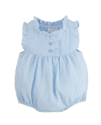 Mudpie Blue Gingham Bubble