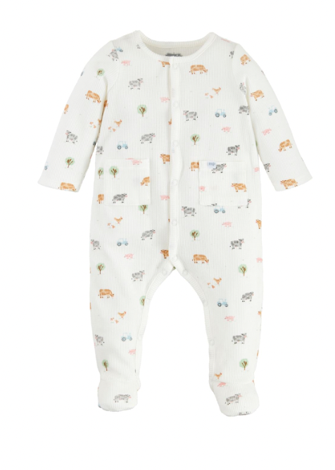 Mudpie Ditsy Farm Print Sleeper