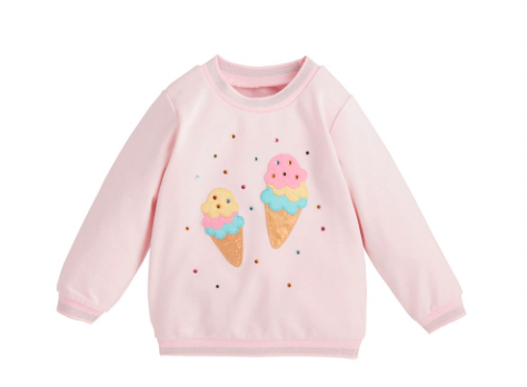 Pink Sparkle Ice Cream Sweatshirt