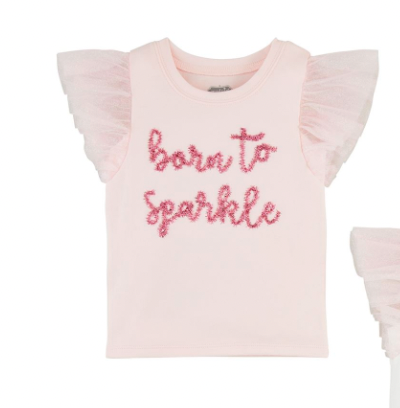 Born to Sparkle Pink Tee