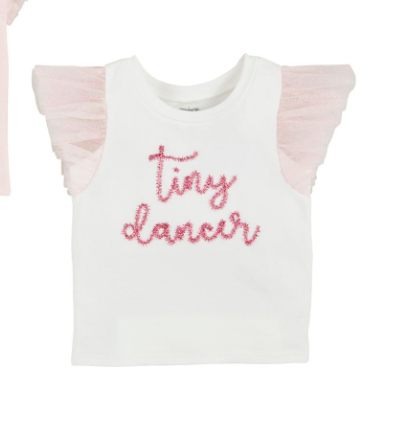 Tiny Dancer White Sparkle Tee