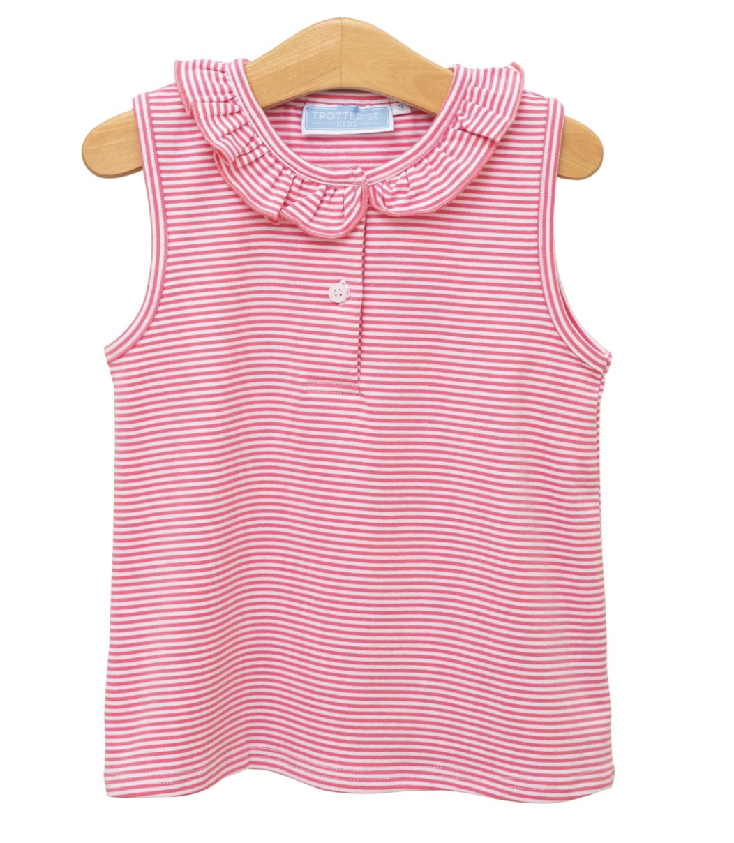 TSK Nora Tank- Pink Stripe w/Rosemary Skort Pink