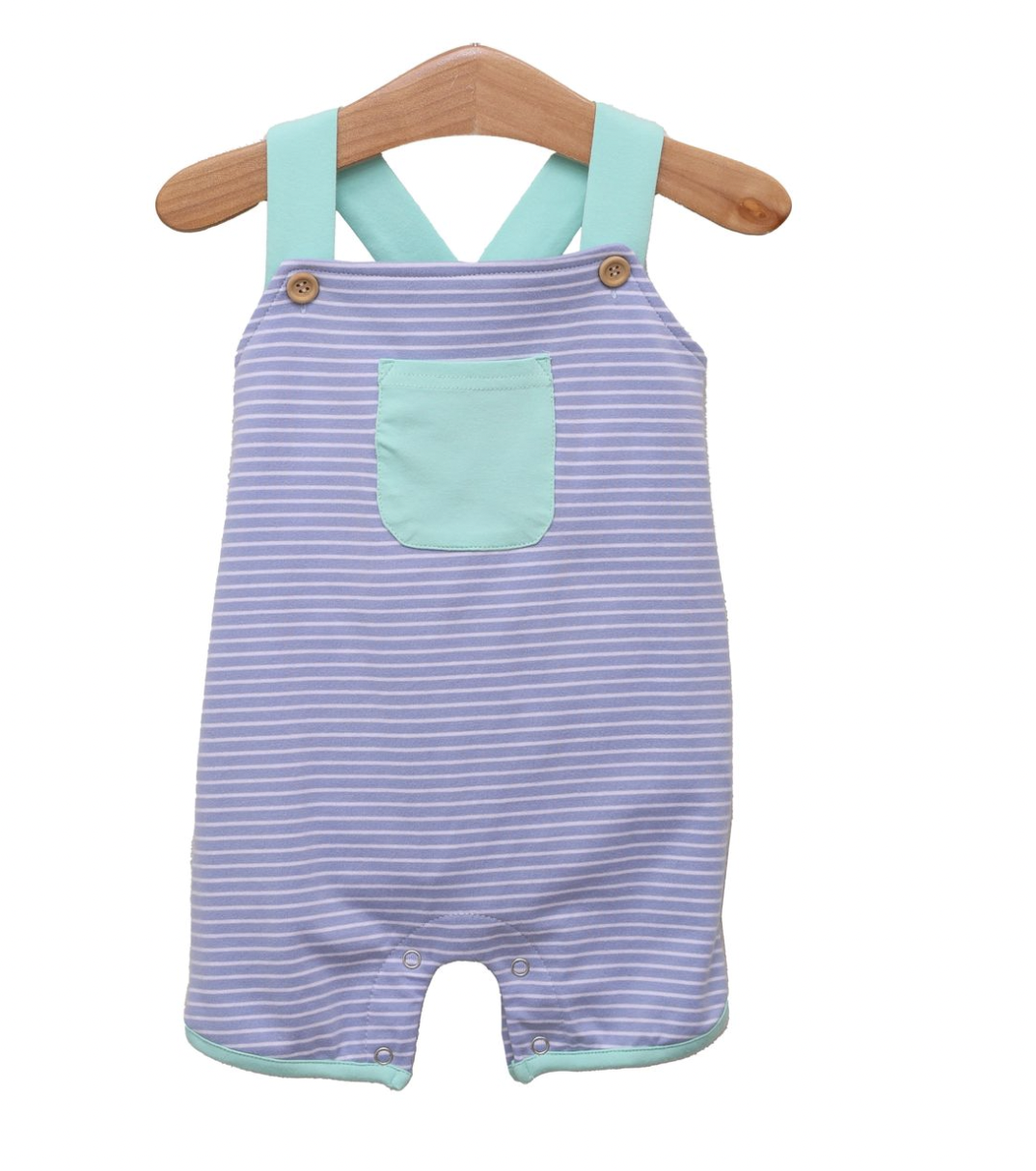 TSK Oliver Shortall- Cadet Blue Stripe/Mint