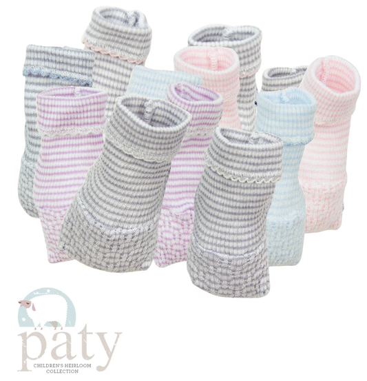 Paty Solid Color Knit Booties