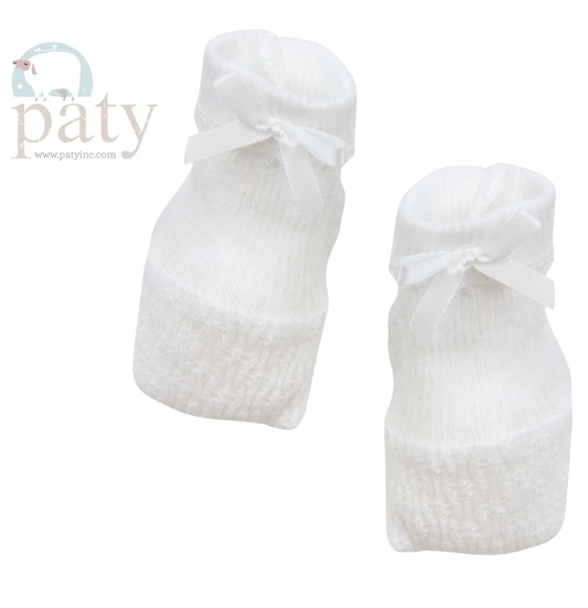 Paty Booties White w/Bow