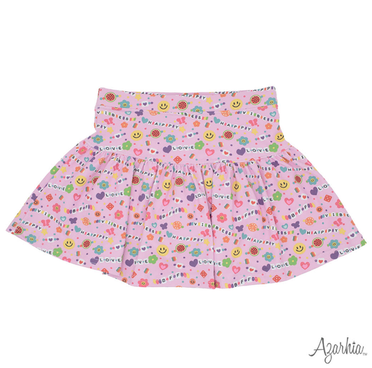 Gathered Skort in Friendship Bracelet