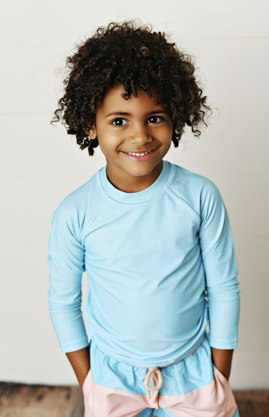 SB UPF 50 Boy Rashguard Aqua