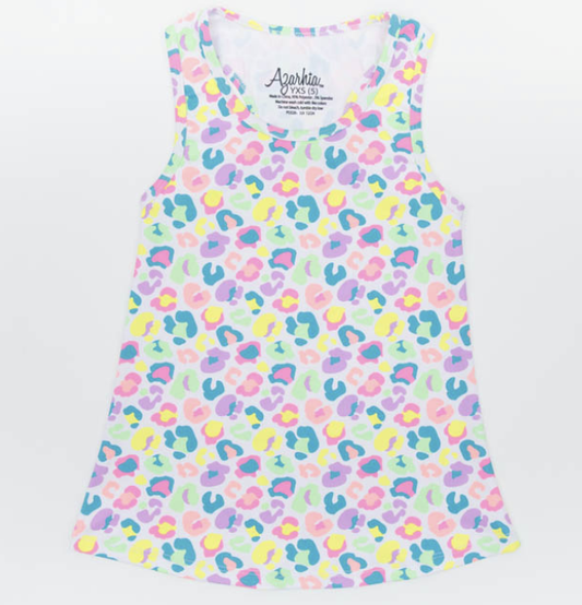 Neon Leopard Racer Back Tank