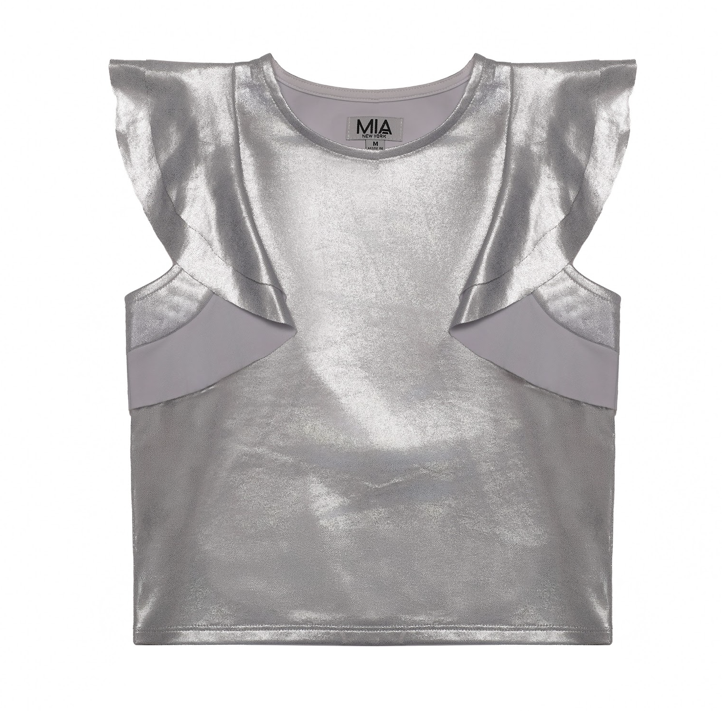 Silver Flutter Top