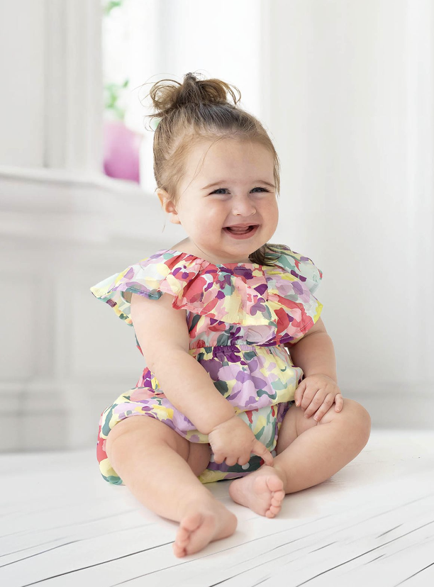 Multi Watercolor Romper