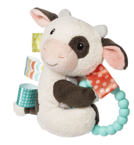 Taggies Buttercup Cow Teether rattle