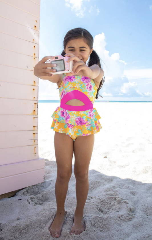 BB Tangerine Tropic One Piece Swimsuit