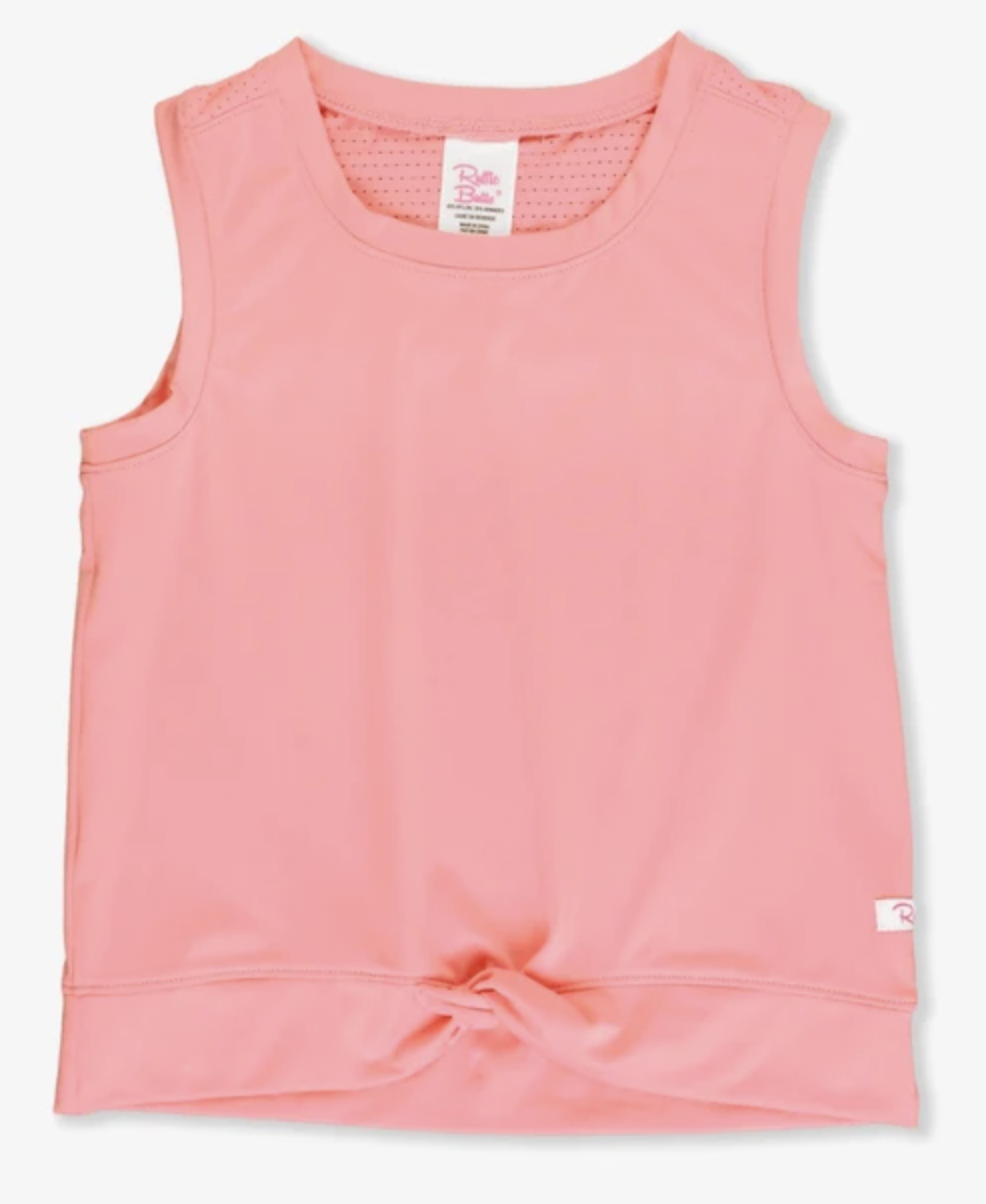 Bubblegum Pink Active Top with Mesh