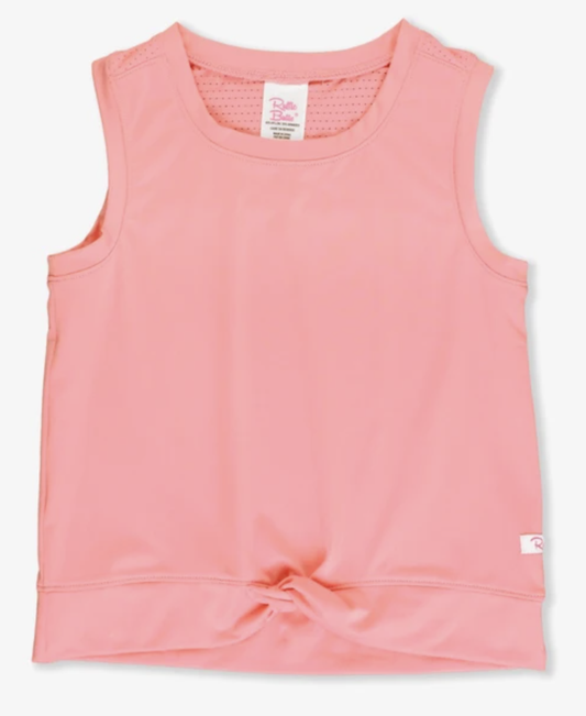 Bubblegum Pink Active Top with Mesh