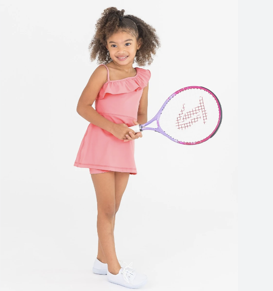 Bubblegum Pink Active Tennis Dress/Bike Short Set