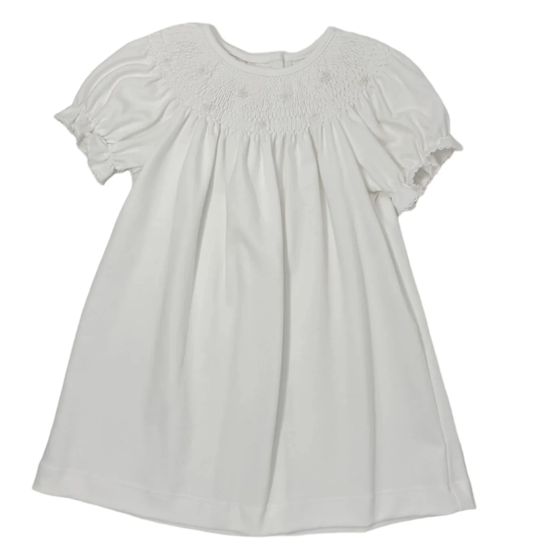 Petit Bebe Kylie White Smock Bishop