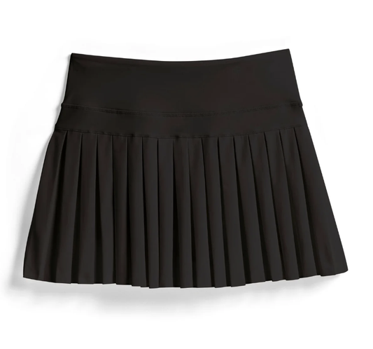 Tractr Black Tennis Skort
