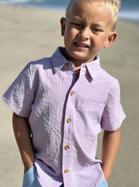 Newport Blue/Pink Plaid Shirt