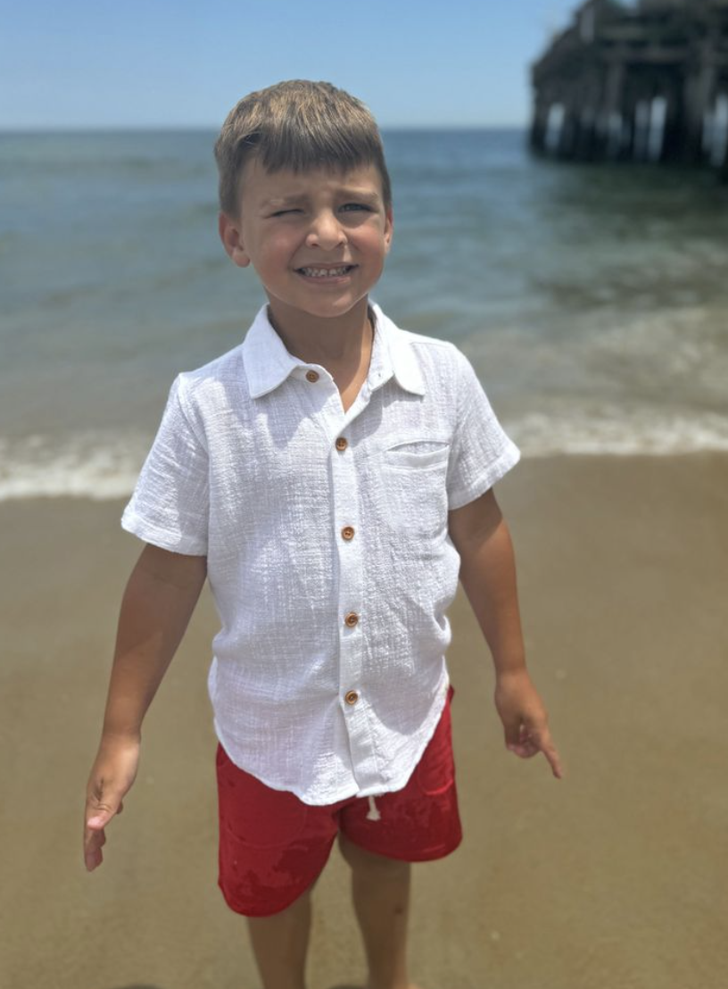 Newport White Woven Shirt