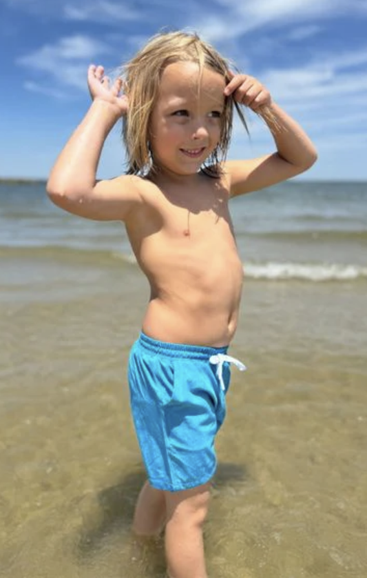 Splash Teal Swim Short