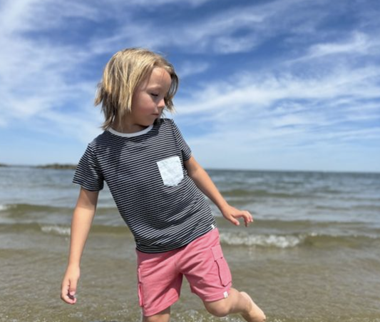 Brian Red Pique Cargo Short